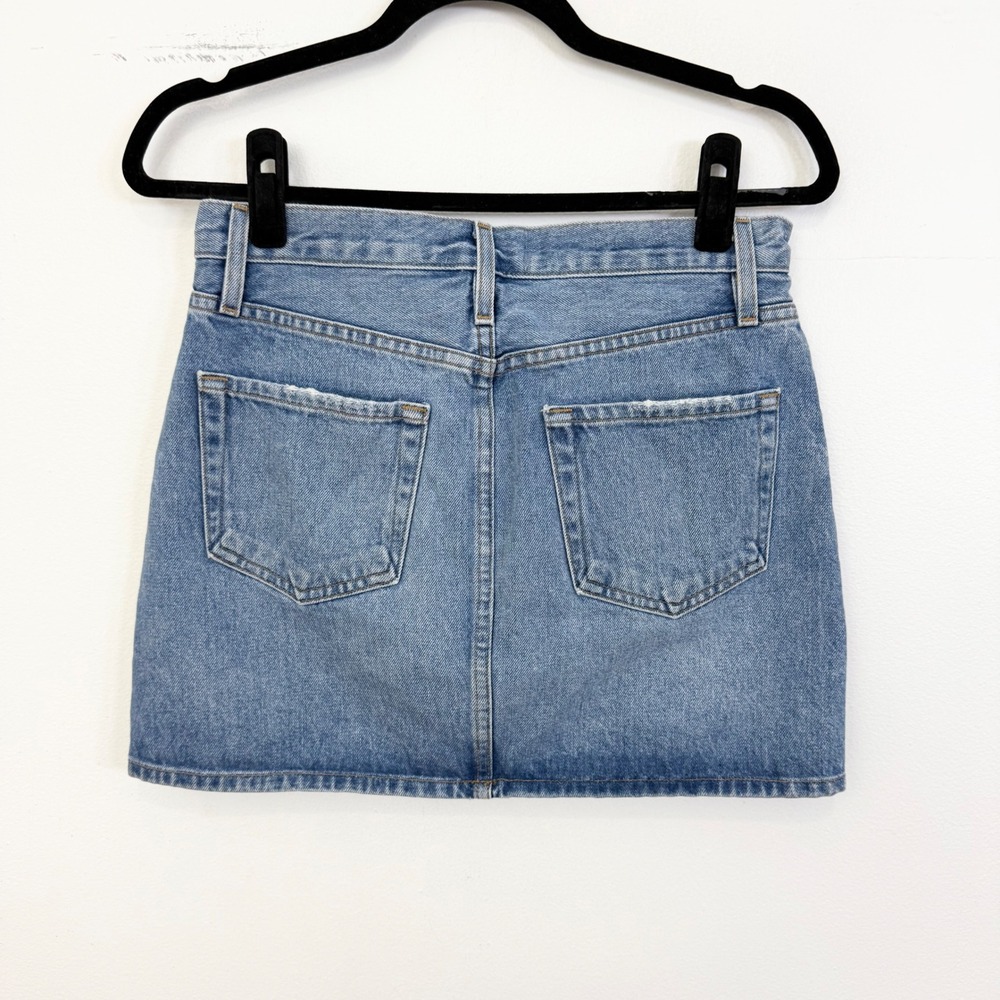 FRAME Majorelle Denim Mini Skirt Size 27 Blue High Rise - Picture 7 of 7